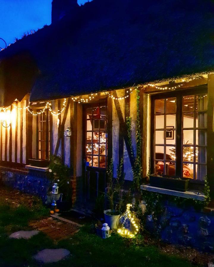 La Chaumiere Des Deux Amants Vatteville Exterior foto